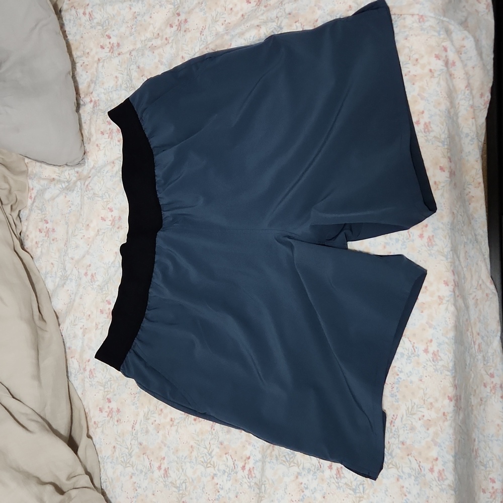 Jockey running in liner shorts